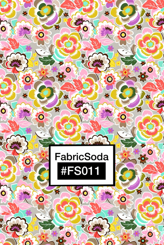 FS011 Japanese Floral Printed Fabric