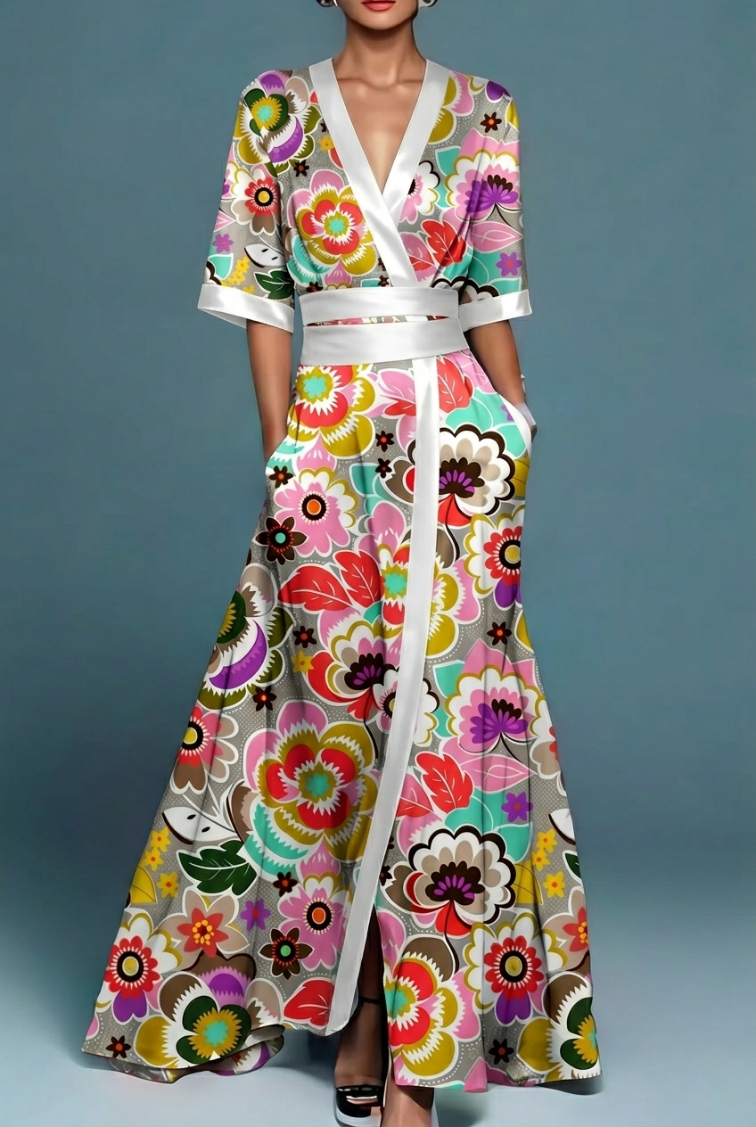 FS011 Japanese Floral Printed Fabric