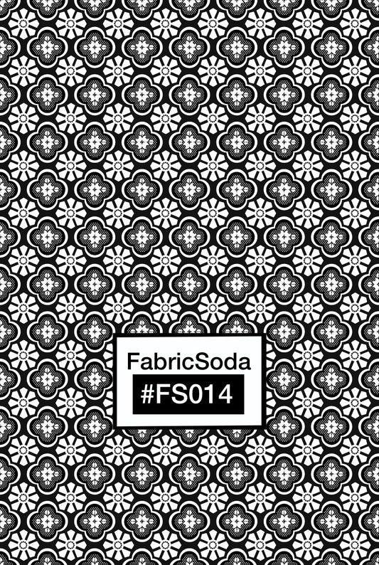 FS014 Lace Floral Printed Fabric
