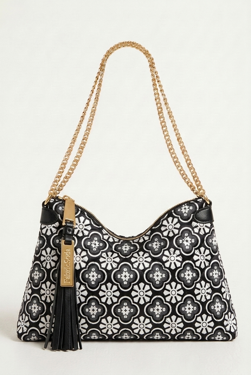 FS014 Lace Floral Printed Fabric