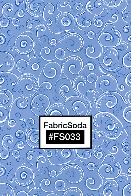 FS033 Bluewave Printed Fabric