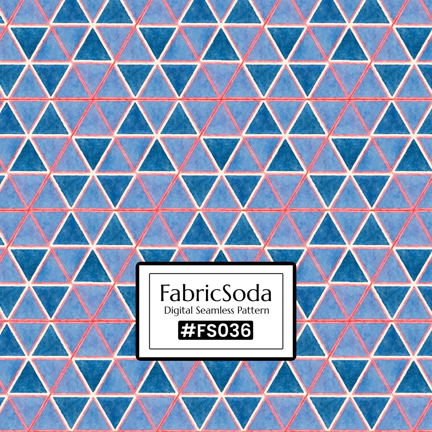 FS036 Purple Triangle Printed Fabric