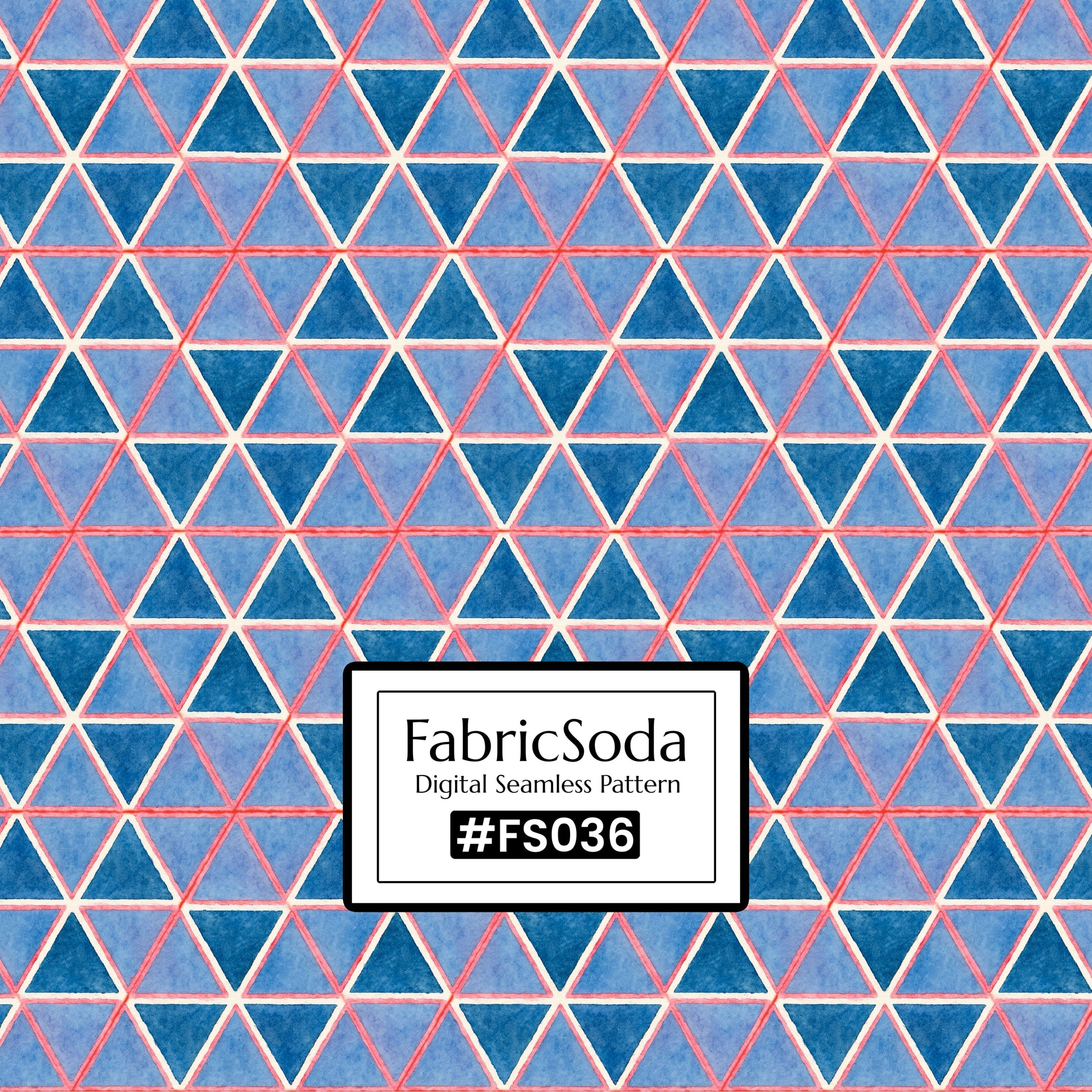 FS036 Purple Triangle Printed Fabric