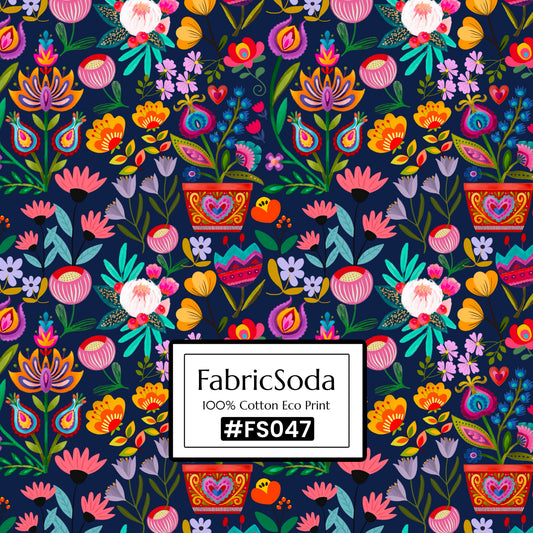 FS047 Wildflower floral Seamless Pattern JPG PNG
