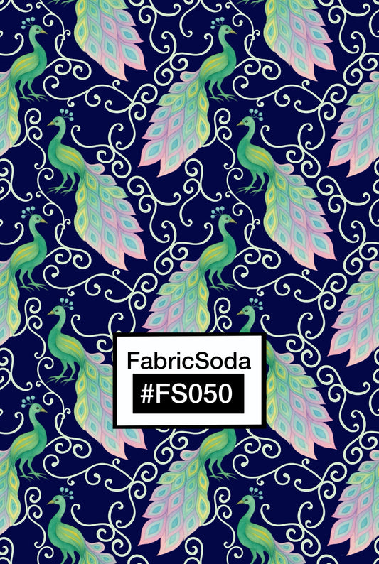 FS050 Exotic Peacock Printed Fabric