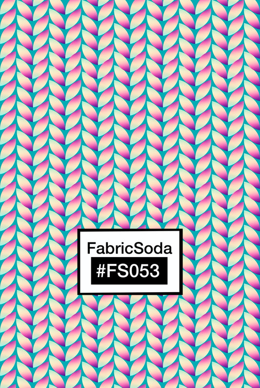 FS053 Knit Pattern Printed Fabric