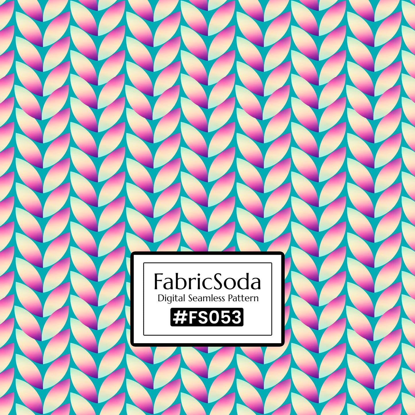 FS053 Knit Pattern Printed Fabric