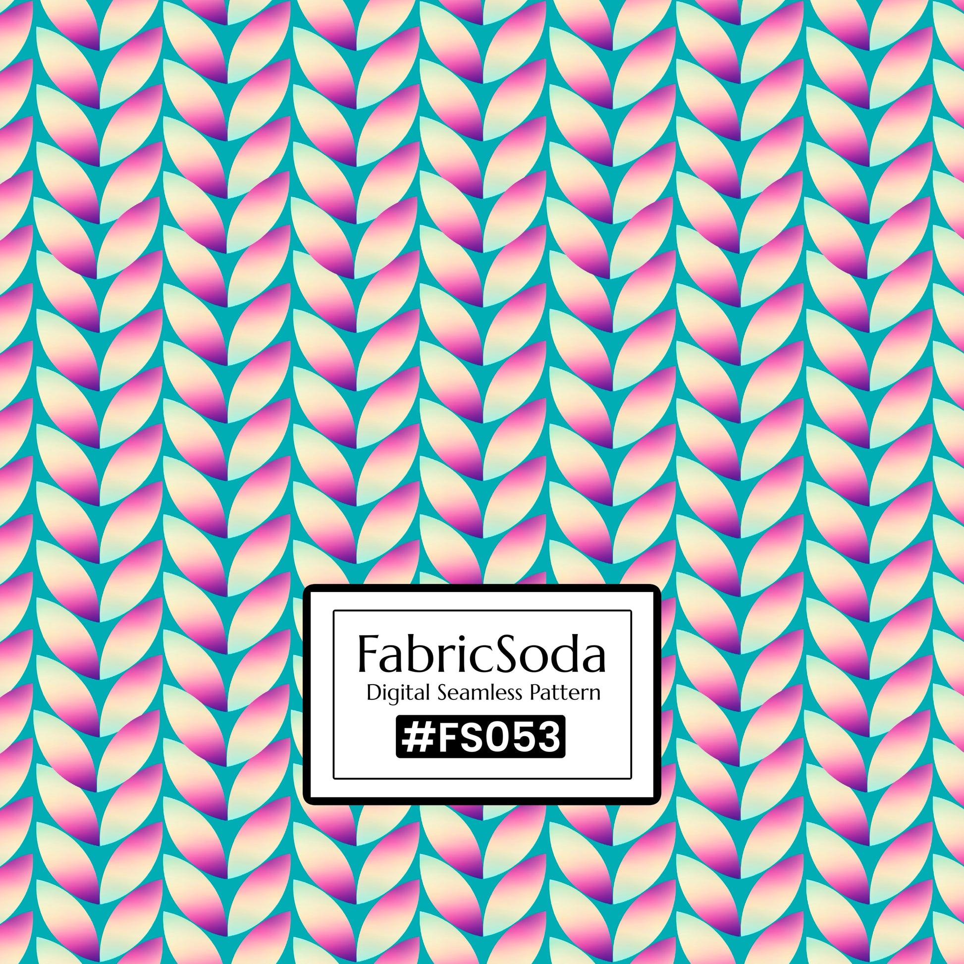 FS053 Knit Pattern Printed Fabric