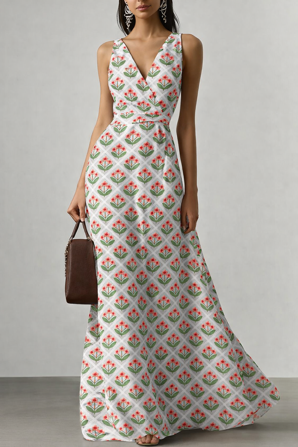 FS060 Embroidery Effect Floral Seamless Pattern JPG PNG
