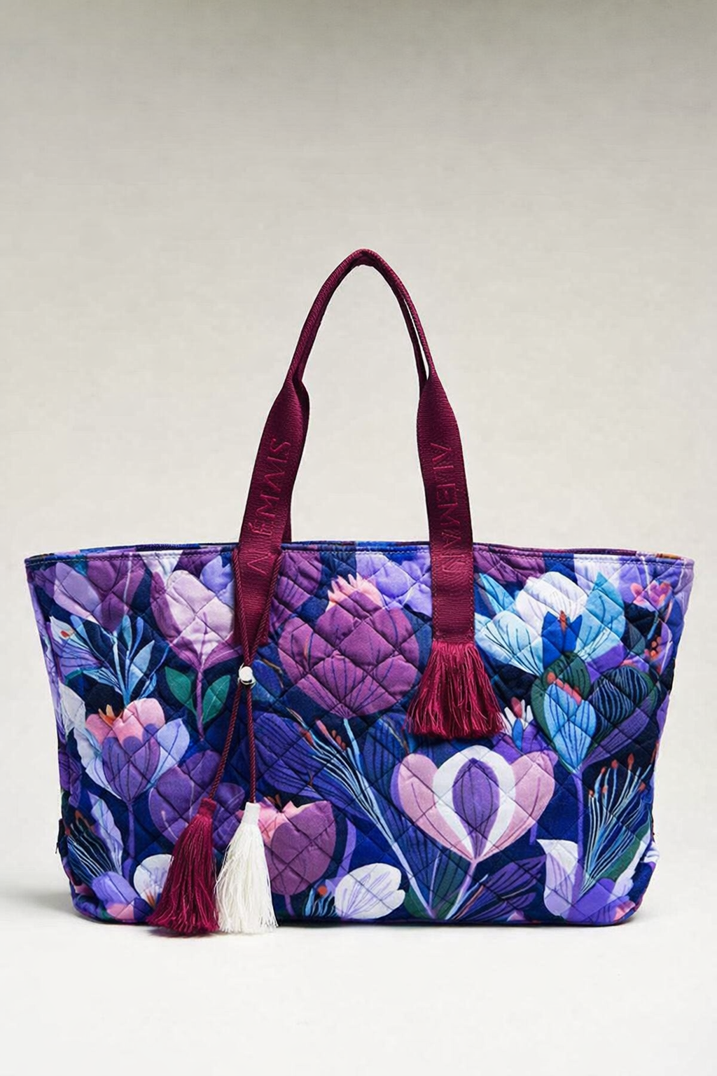 FS063 Abstract Floral Purple Seamless Pattern JPG