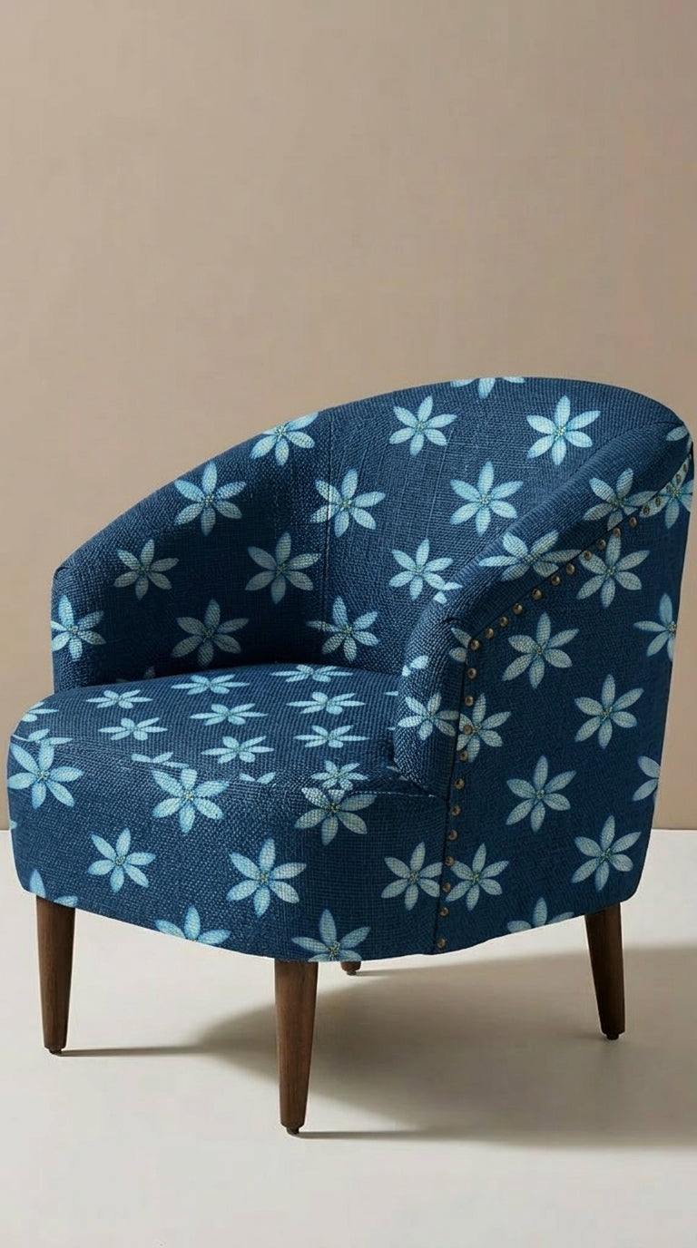 FS075 Blue Floral Seamless Pattern JPG