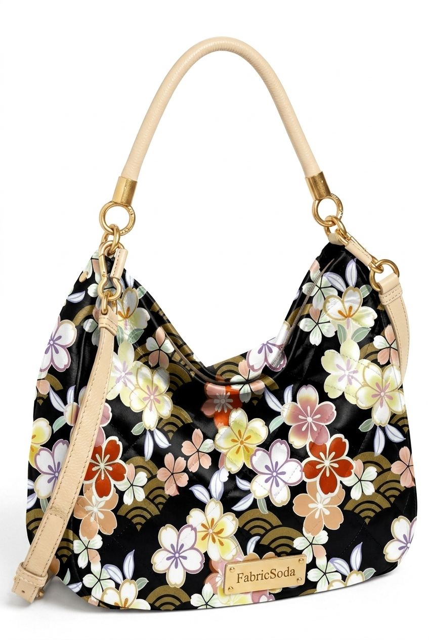 FS077 Japanese Style Floral Printed Fabric