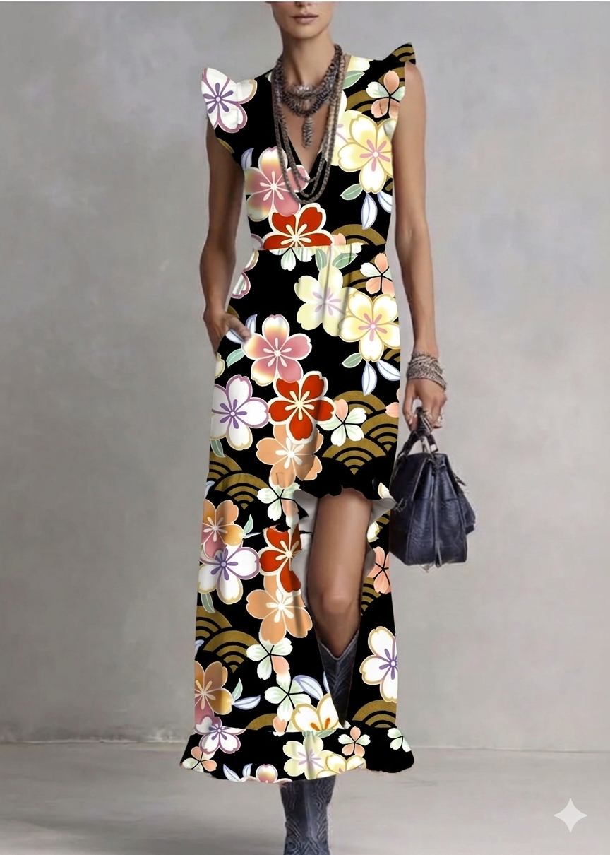FS077 Japanese Style Floral Seamless Pattern JPG