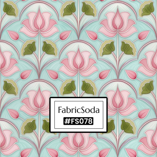 FS078 Fancy Floral Seamless Pattern, pink floral seamless pattern 