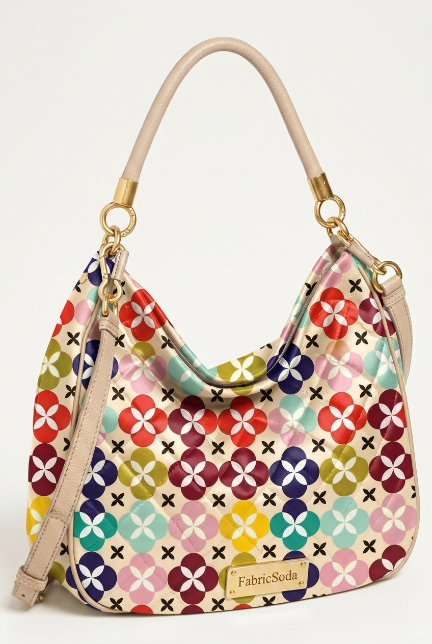 FS083 Multicolours Geometric Printed Fabric