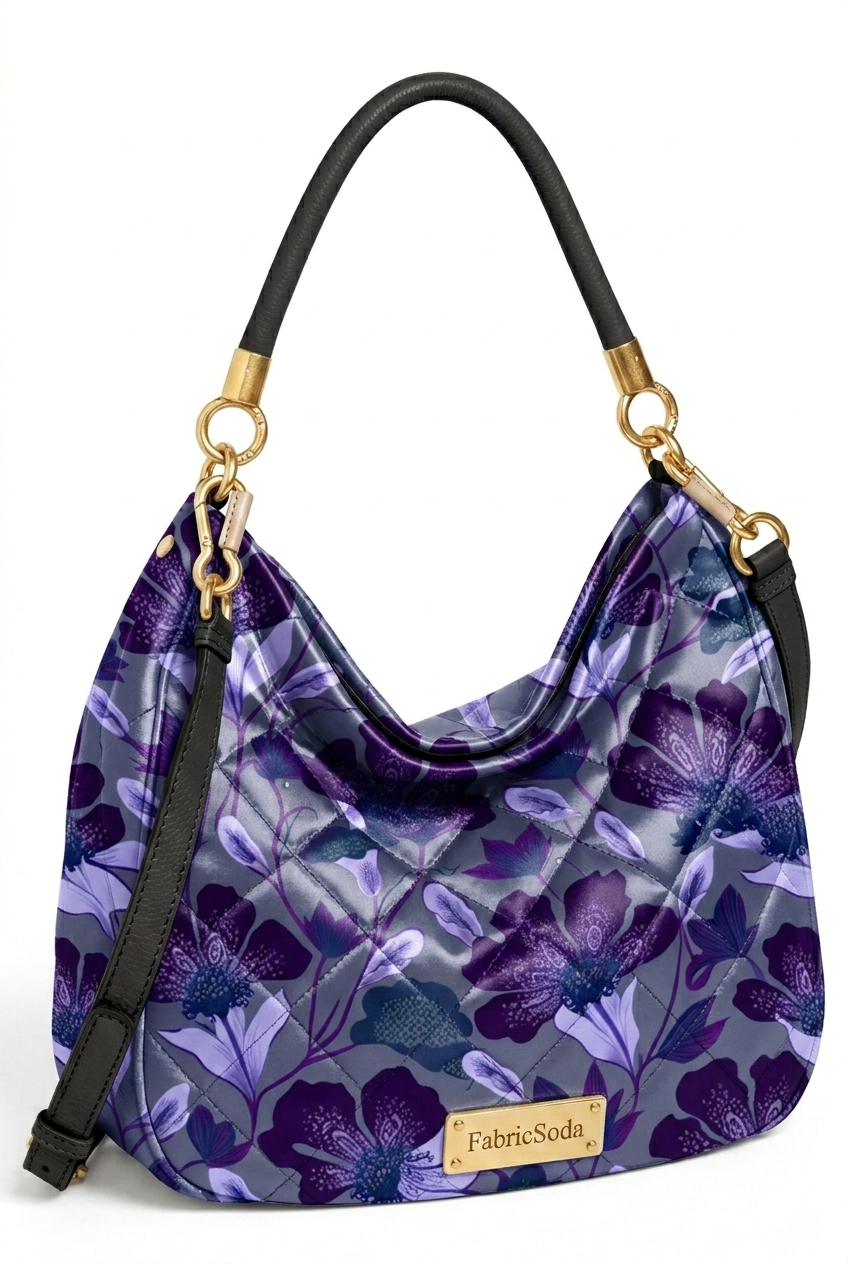 FS089 Violet Garden Printed Fabric
