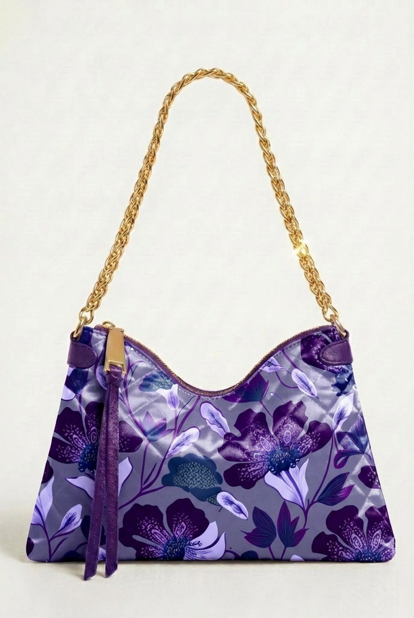 FS089 Violet Garden Printed Fabric