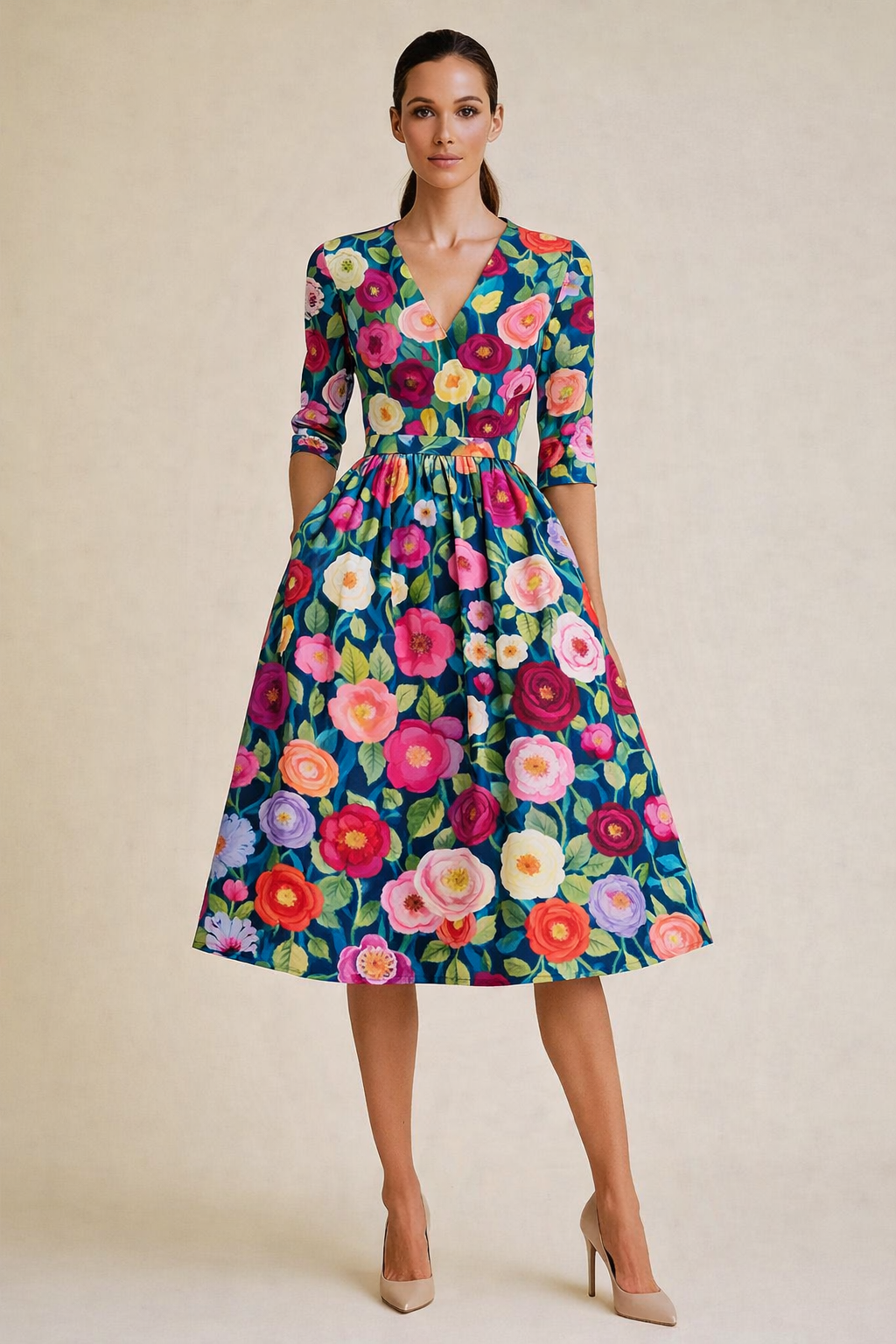 FS090 Flower Garden Seamless Pattern PNG