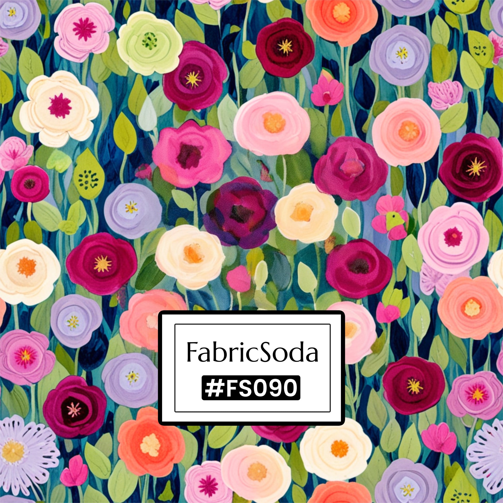 FS090 Flower Garden Seamless Pattern PNG
