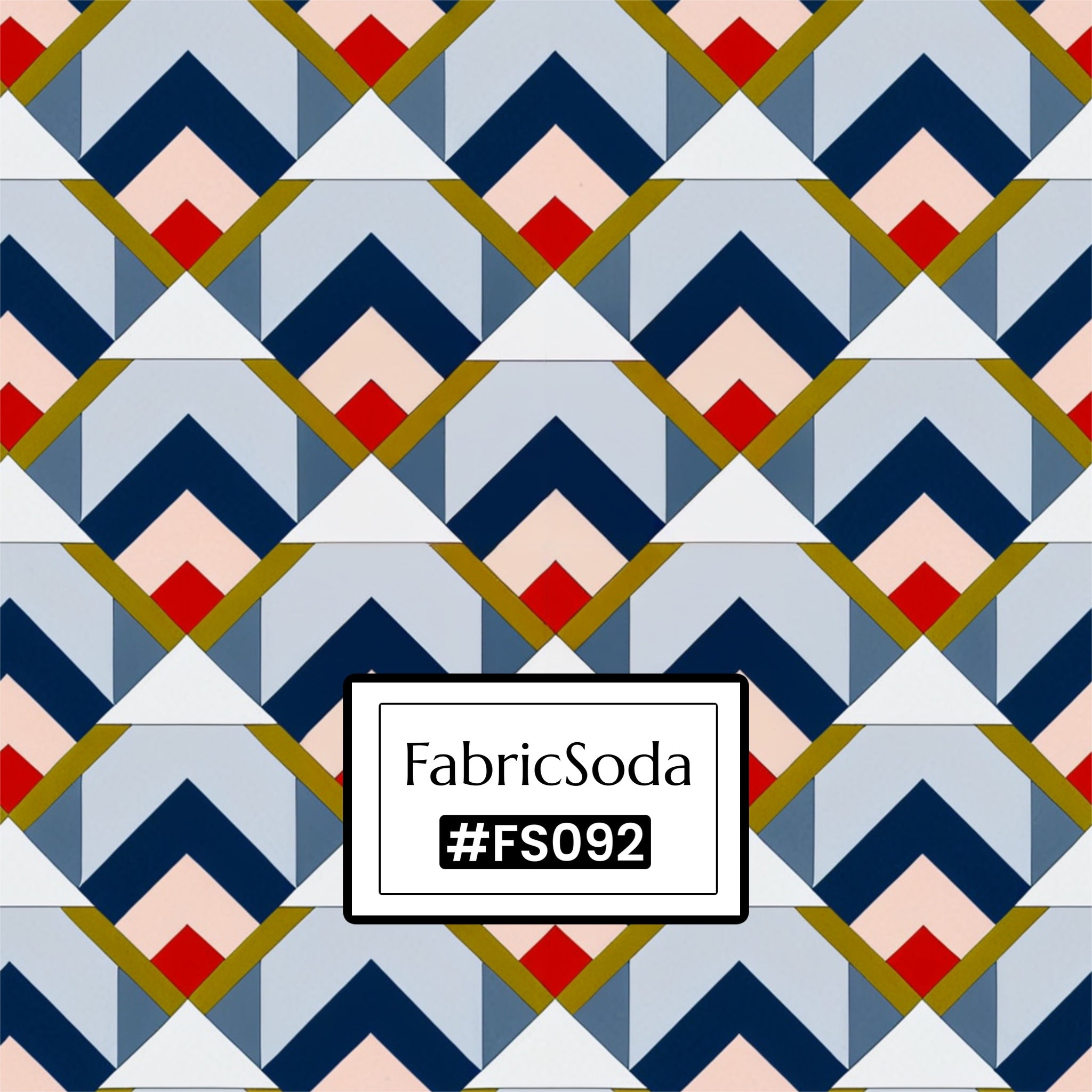 FS092 Geometric Arrow Tile Seamless Pattern PNG – FabricSoda