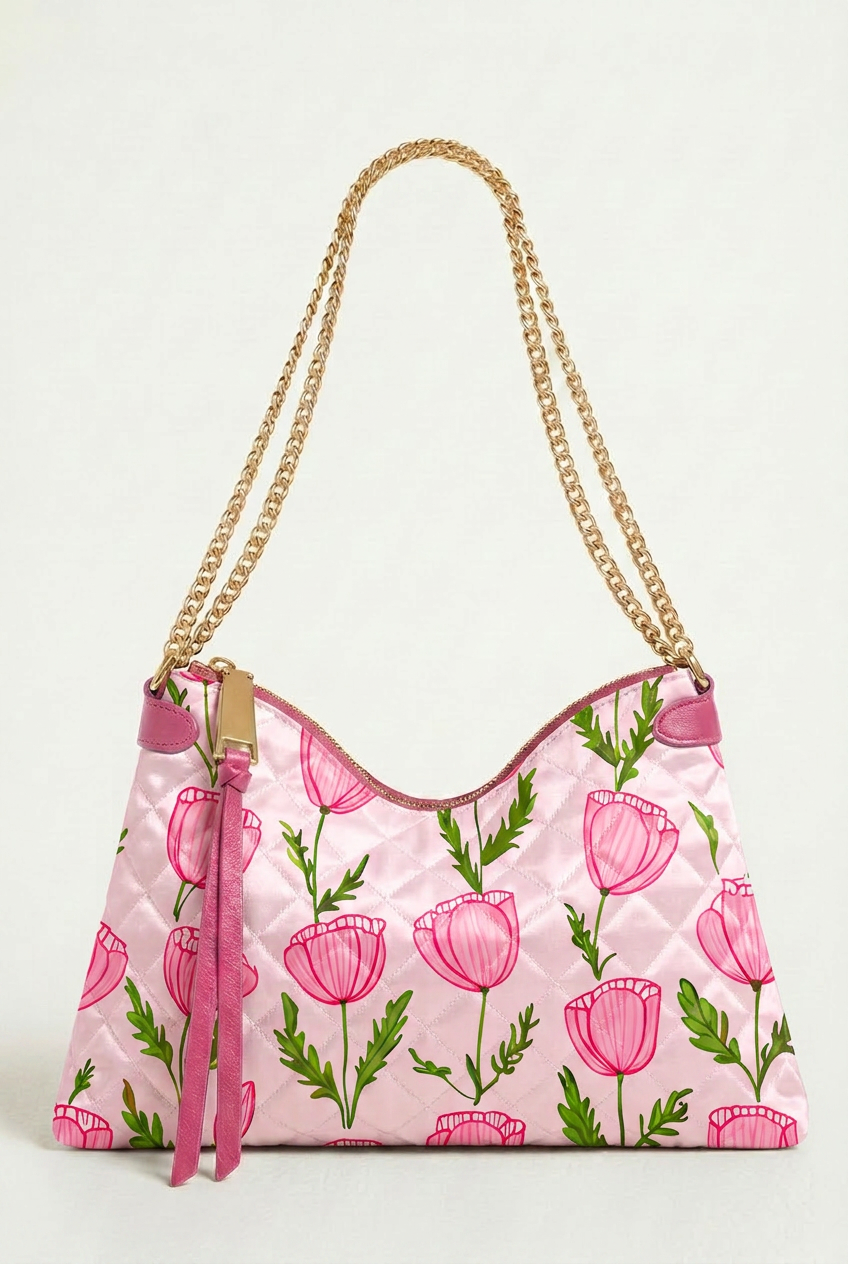 FS101 Pink Flower Seamless Pattern PNG