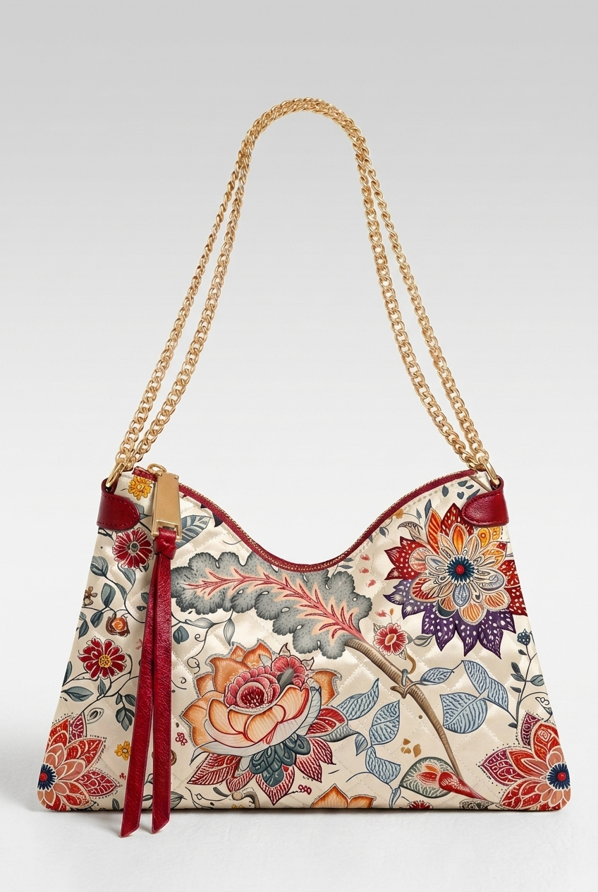 FS105 Exquisite Vintage Floral Printed Fabric
