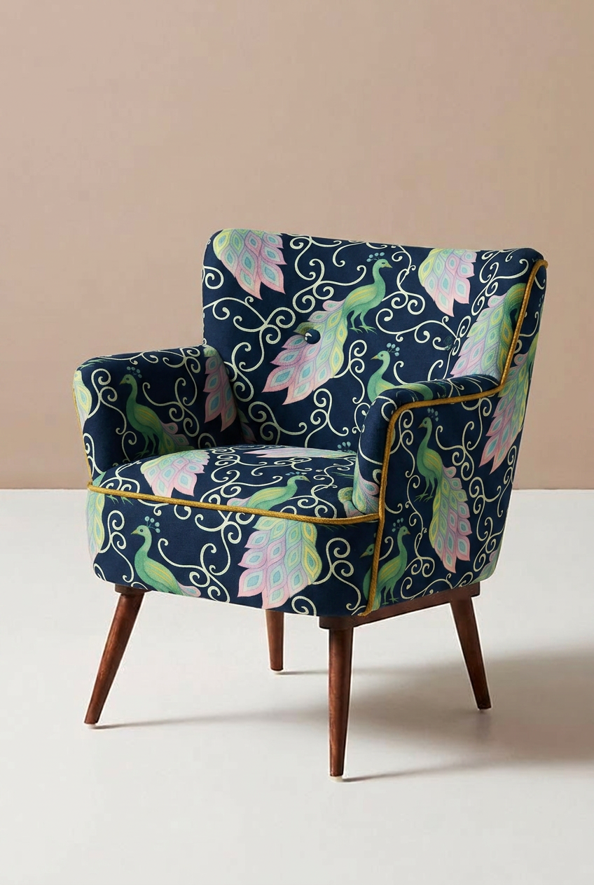 FS050 Exotic Peacock Printed Fabric