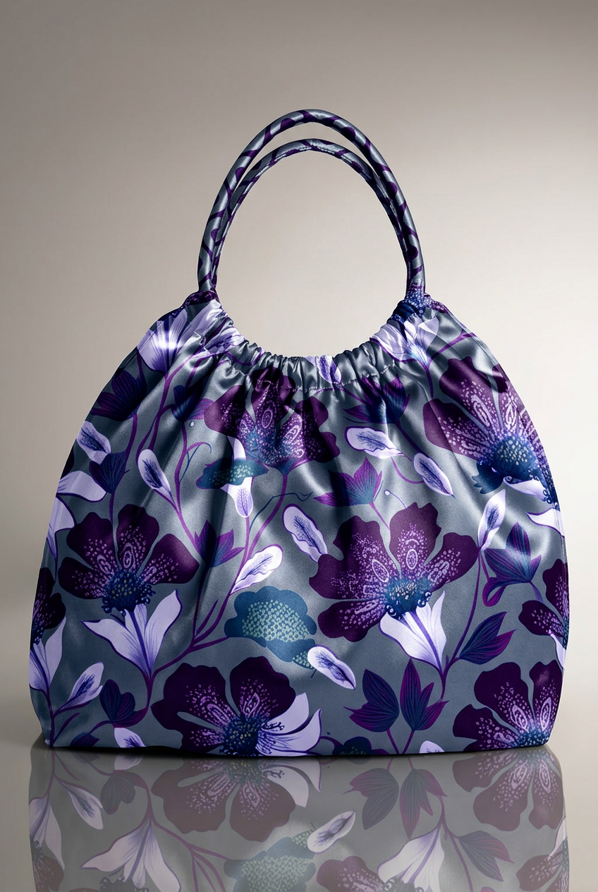 FS089 Violet Garden Floral Fabric