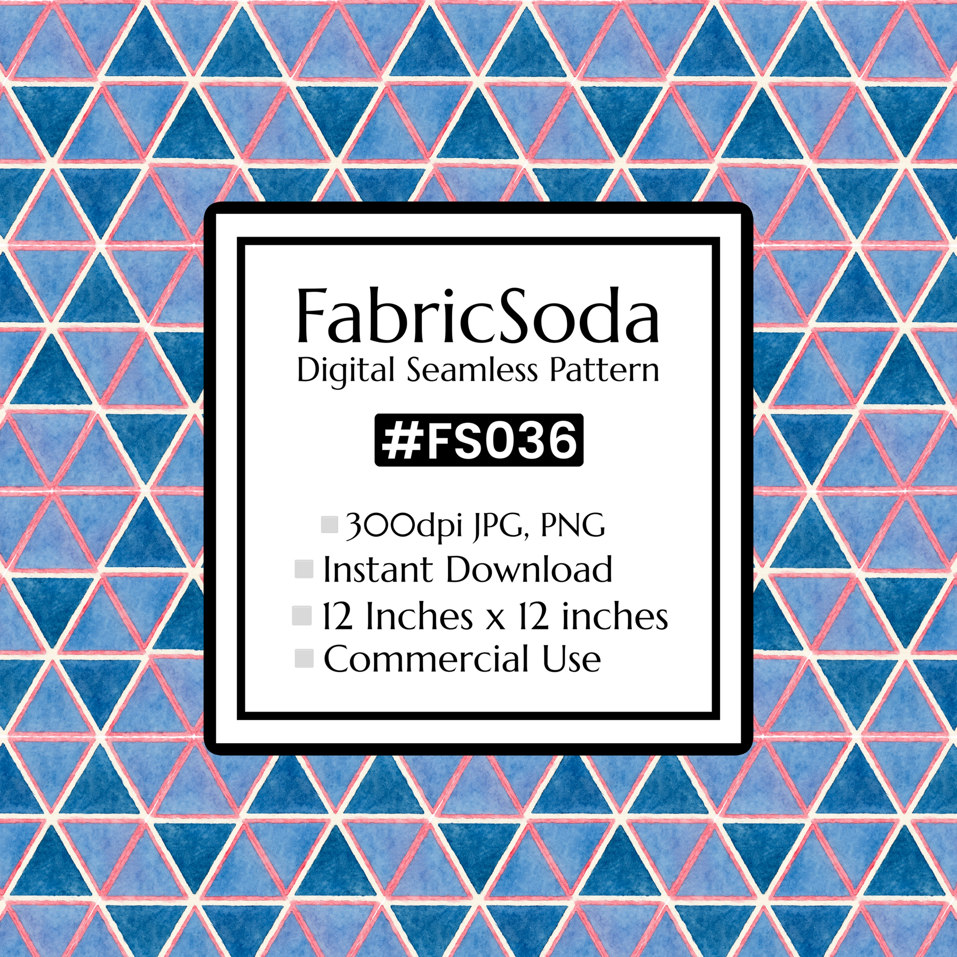 FS036 Triangle Geometric Seamless Pattern JPG PNG