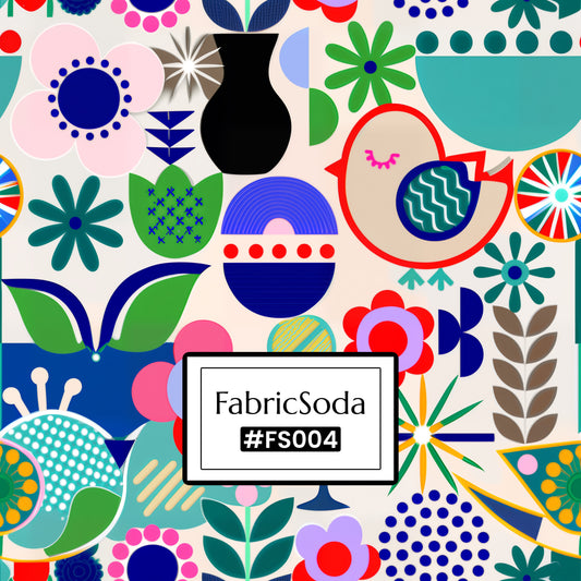 FS004 Exotic Garden Cotton Printed Fabric canvas fabric