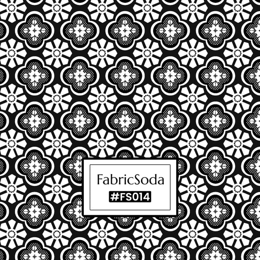 FS014 Lace Floral Cotton Printed Fabric