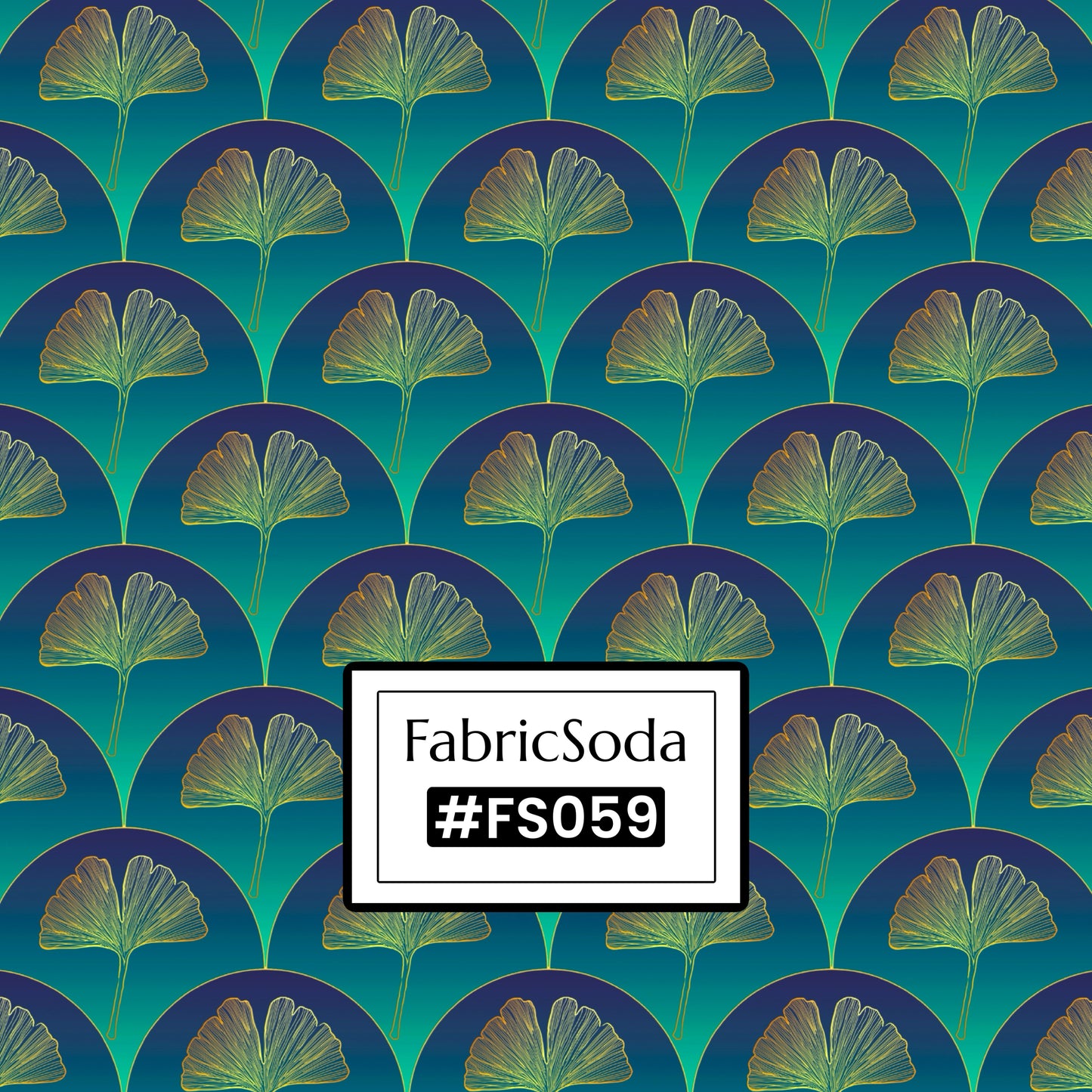 FS059 Dandelion Green Floral Cotton Printed Fabric
