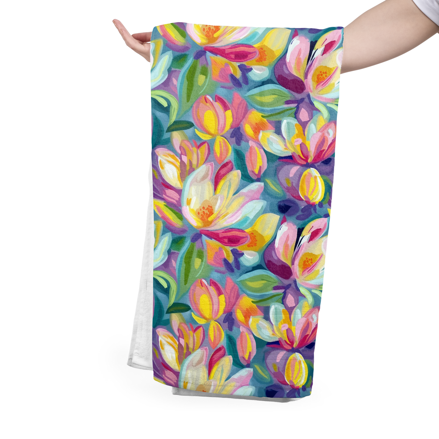 FS071 Oil Paint Floral Seamless Pattern JPG