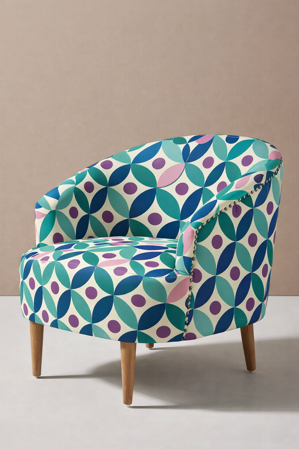 FS081 Pink and Green Geometric Seamless Pattern JPG